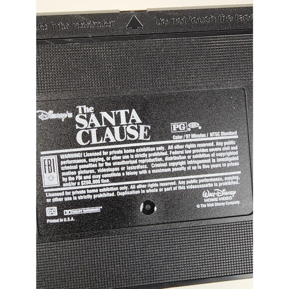 Walt Disney The Santa Clause Tim Allen 1998 Holiday Classic VHS Tape Movie - Picture 10 of 10